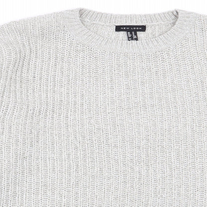 Womens UK Size M New Look Grey Pullover Jumper