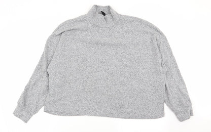 Womens UK Size M New Look Grey Pullover Jumper