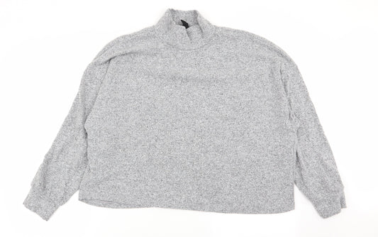 Womens UK Size M New Look Grey Pullover Jumper