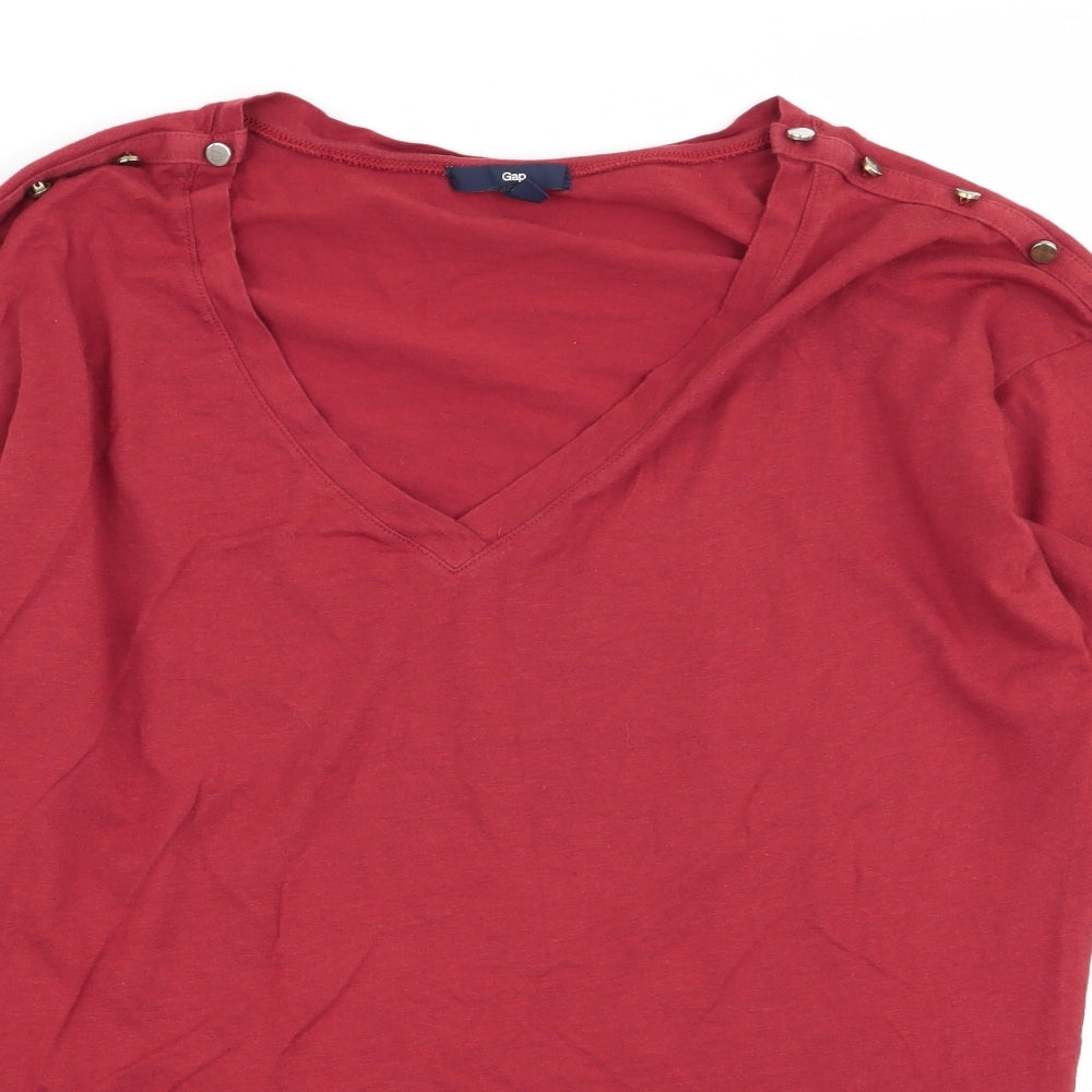 Womens UK Size M Gap Brown Basic T-Shirt