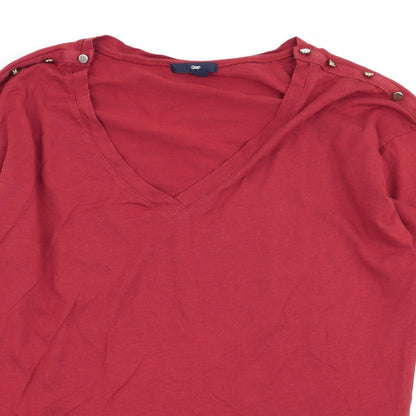 Womens UK Size M Gap Brown Basic T-Shirt