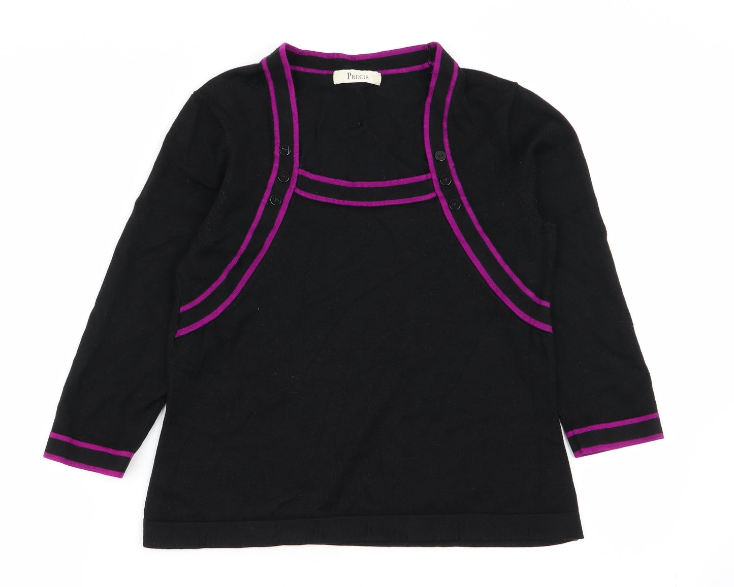 precise Womens Black   Pullover Jumper Size S