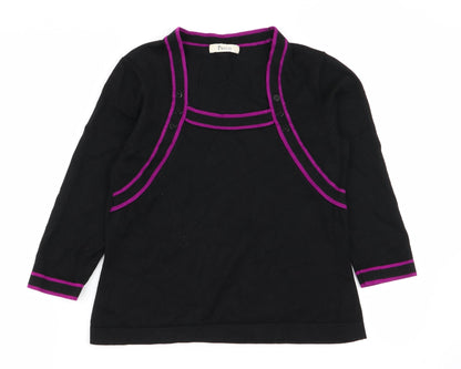 precise Womens Black   Pullover Jumper Size S