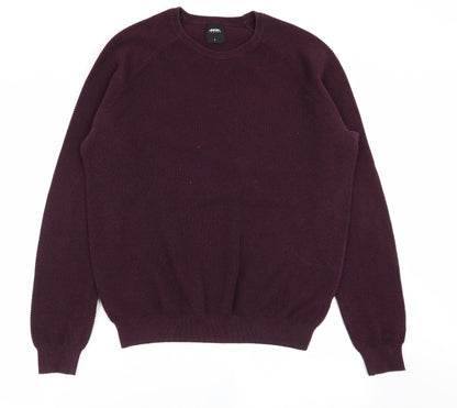 Burtons Menswear Mens Purple   Pullover Jumper Size L