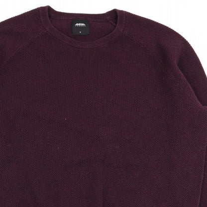 Burtons Menswear Mens Purple   Pullover Jumper Size L