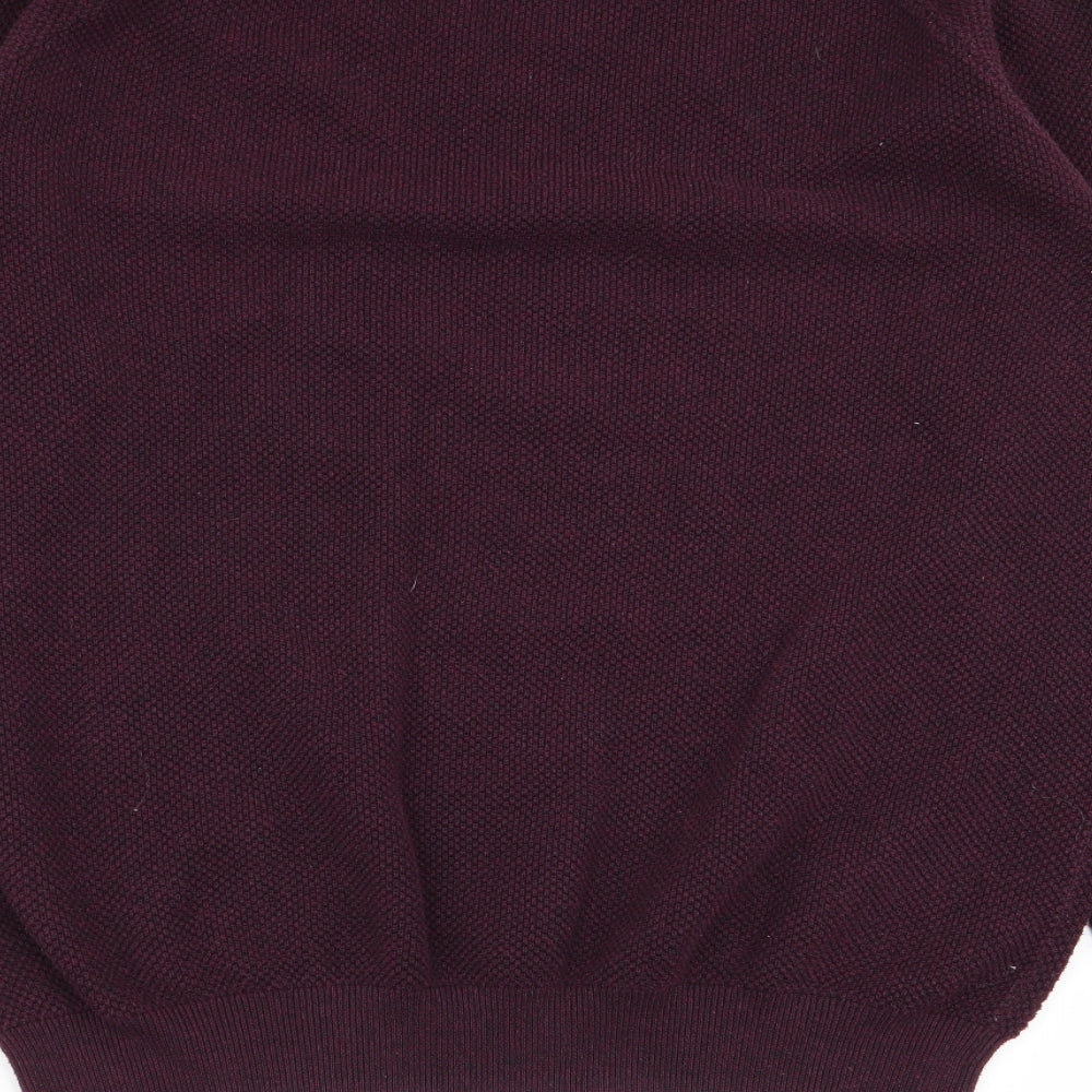 Burtons Menswear Mens Purple   Pullover Jumper Size L