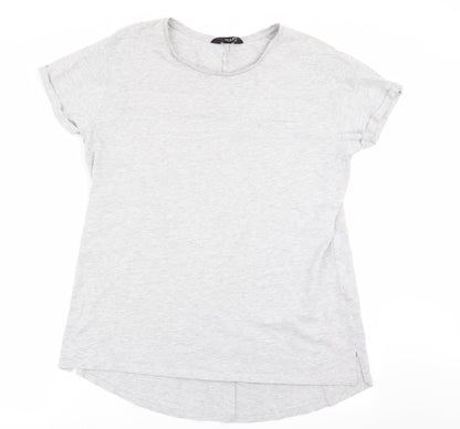 Womens UK Size 18 Yours Grey Basic T-Shirt