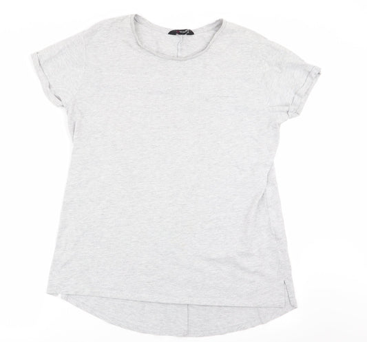 Womens UK Size 18 Yours Grey Basic T-Shirt