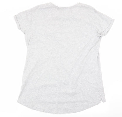 Womens UK Size 18 Yours Grey Basic T-Shirt