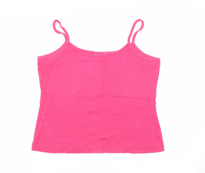 Womens UK Size 18 Essentials Pink Camisole Tank