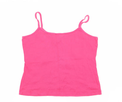 Womens UK Size 18 Essentials Pink Camisole Tank