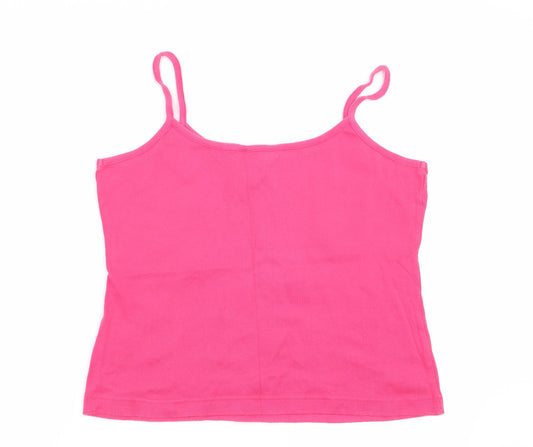 Womens UK Size 18 Essentials Pink Camisole Tank