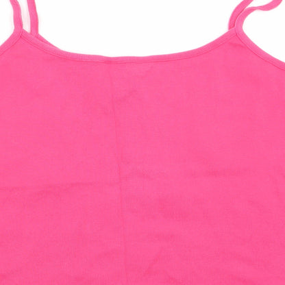 Womens UK Size 18 Essentials Pink Camisole Tank