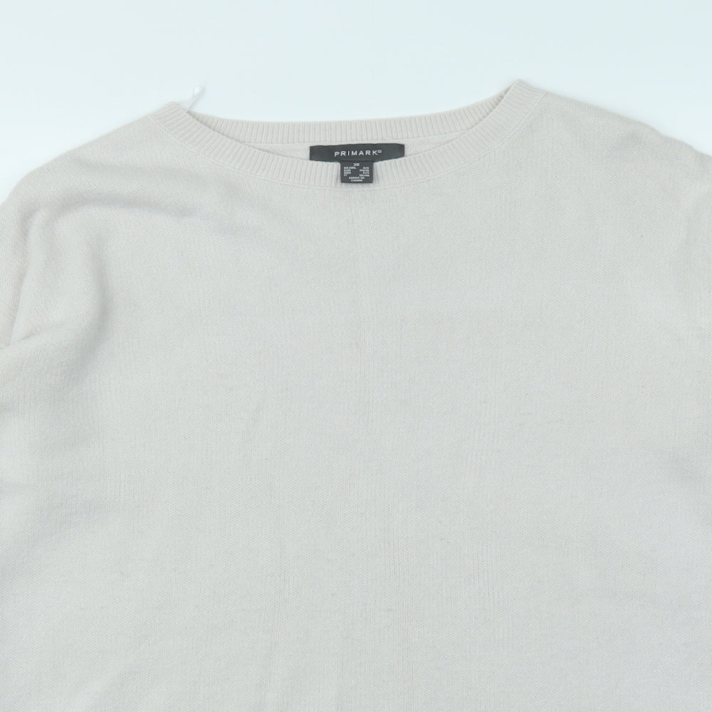 Primark Womens Ivory   Pullover Jumper Size XS