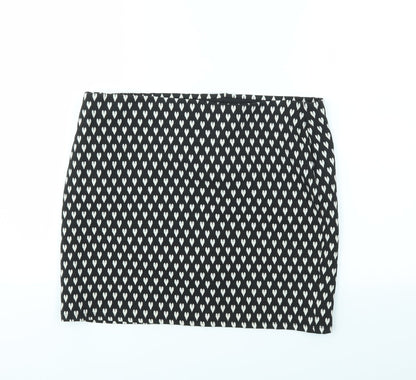 Primark Womens Multicoloured Geometric  A-Line Skirt Size 16  - stretch waistband