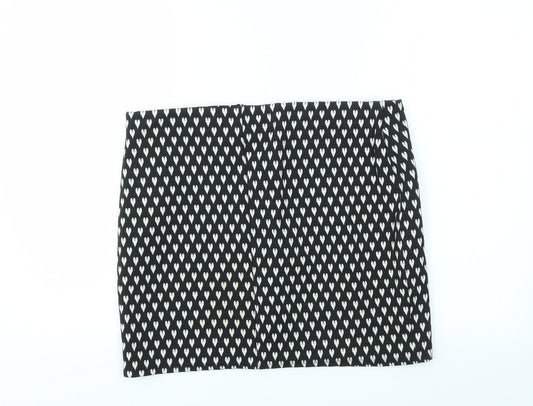 Primark Womens Multicoloured Geometric  A-Line Skirt Size 16  - stretch waistband