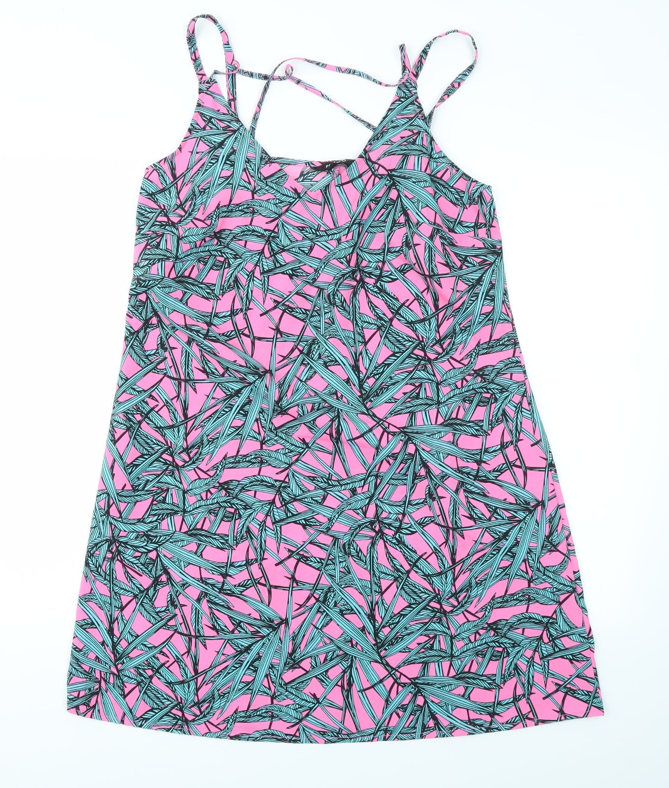 PEP&CO Womens Multicoloured Geometric  Fit & Flare  Size 10