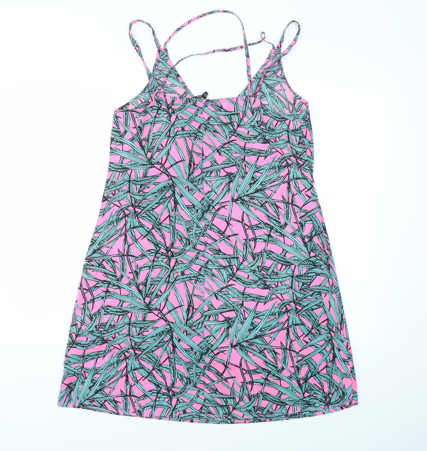 PEP&CO Womens Multicoloured Geometric  Fit & Flare  Size 10