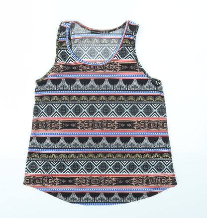 Womens UK Size 8 Atmosphere Multicoloured Basic T-Shirt