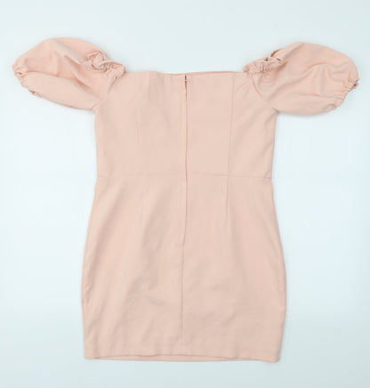 Miss Selfridge Womens Pink   Fit & Flare  Size 12