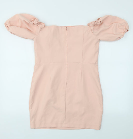 Miss Selfridge Womens Pink   Fit & Flare  Size 12