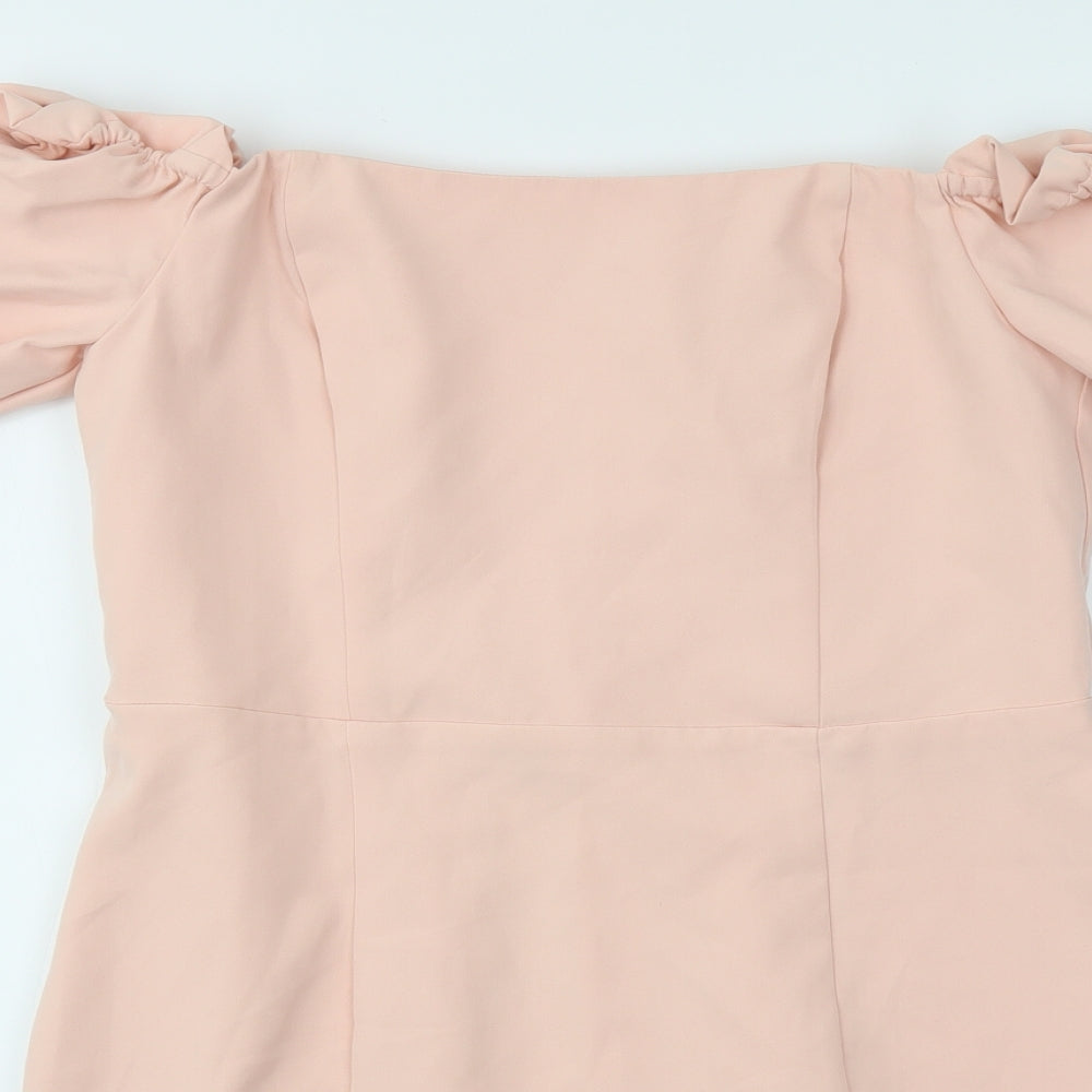 Miss Selfridge Womens Pink   Fit & Flare  Size 12