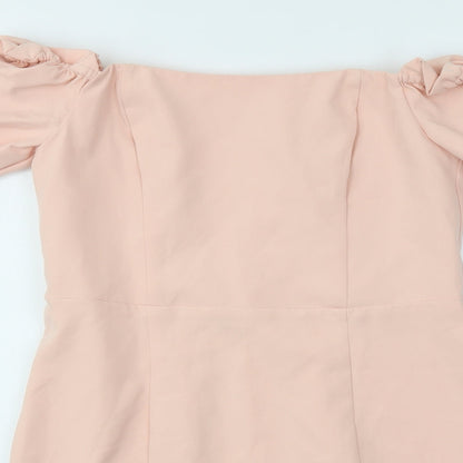 Miss Selfridge Womens Pink   Fit & Flare  Size 12