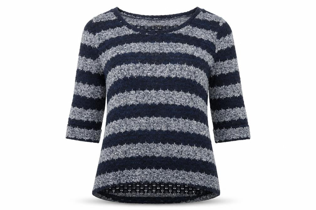 Womens UK Size 10 JUMPER Blue Basic T-Shirt
