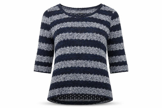 Womens UK Size 10 JUMPER Blue Basic T-Shirt