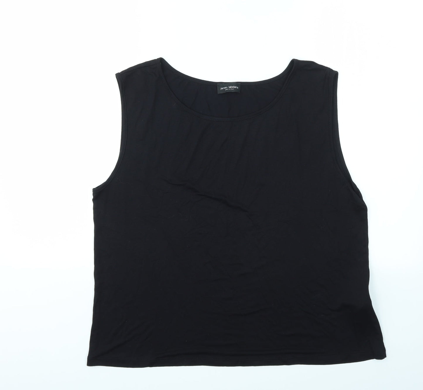 James Lakeland Womens Black   Basic T-Shirt Size L