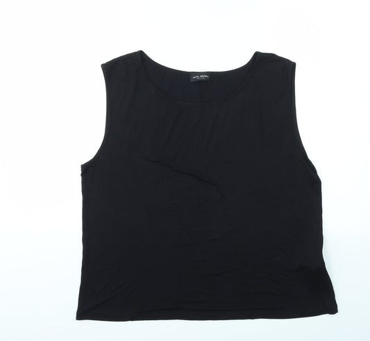 James Lakeland Womens Black   Basic T-Shirt Size L