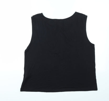 James Lakeland Womens Black   Basic T-Shirt Size L