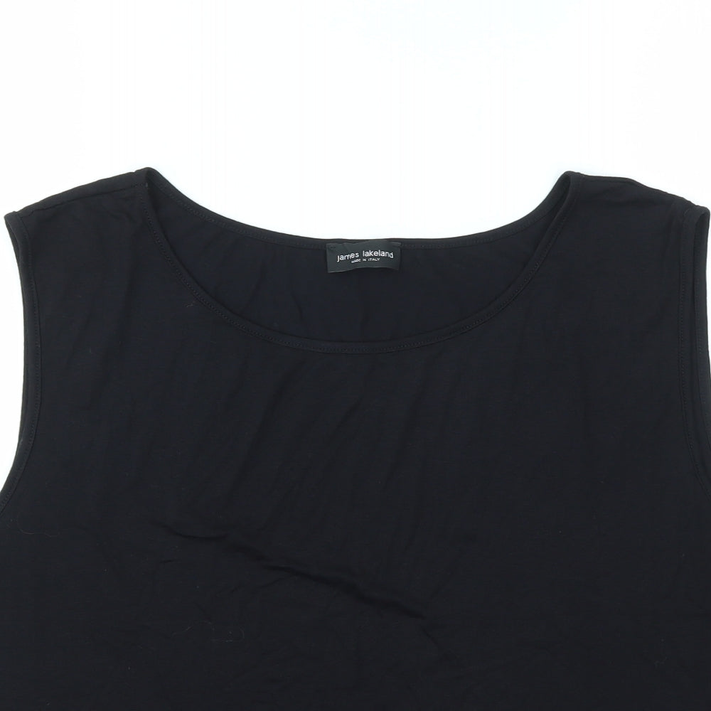 James Lakeland Womens Black   Basic T-Shirt Size L