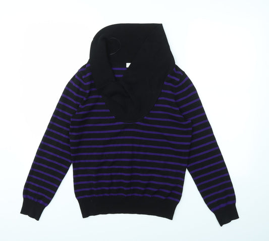 CC Womens Multicoloured Striped  Pullover Jumper Size M