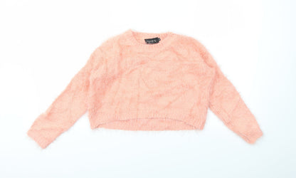 Club L Womens Pink   Pullover Jumper Size S