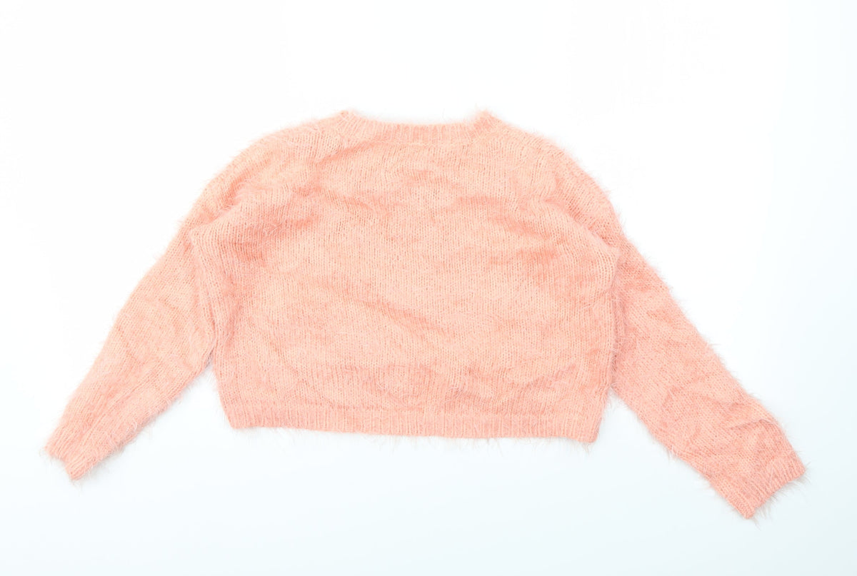 Club L Womens Pink   Pullover Jumper Size S