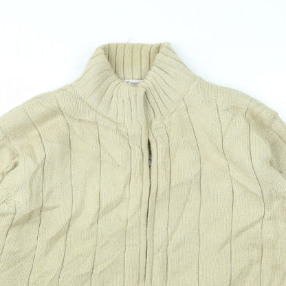 Mens UK Size M EWM Beige Full Zip Hoodie