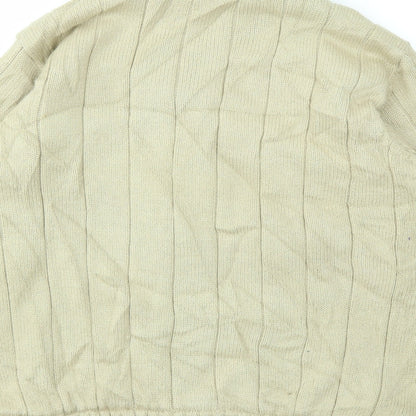 Mens UK Size M EWM Beige Full Zip Hoodie