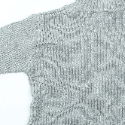 Girl Girls Grey   Basic T-Shirt Size 7-8 Years