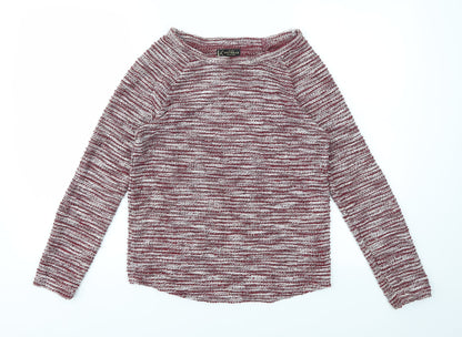 Womens UK Size 8 New Look Red Pullover Jumper