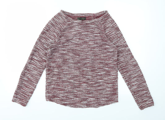 Womens UK Size 8 New Look Red Pullover Jumper