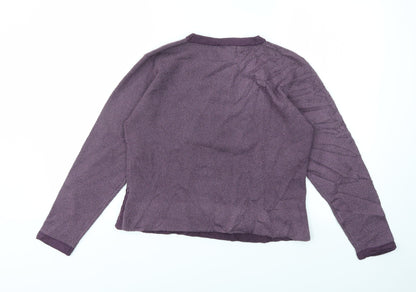 Jessica Graaf Womens Purple   Pullover Jumper Size S