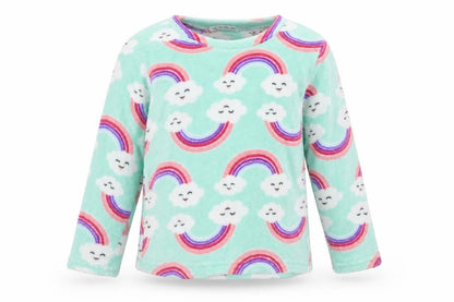 just like you Girls Green Geometric  Top Pyjama Top Size 10-11 Years  - RAINBOWS