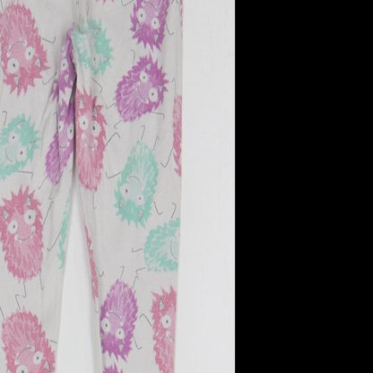 Very Girls White Geometric  Top Pyjama Pants Size 6 Years  - MONSTER
