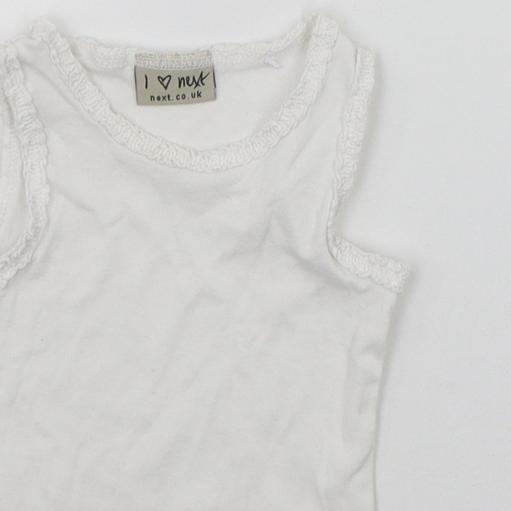 Next Baby White   Basic Tank Size 12-18 Months