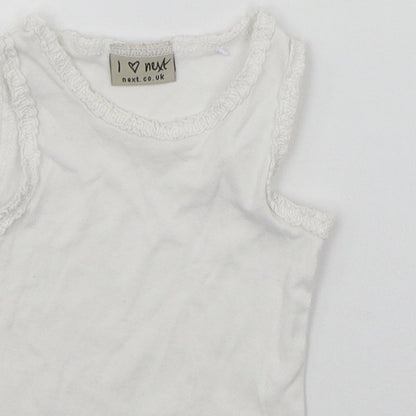 Next Baby White   Basic Tank Size 12-18 Months
