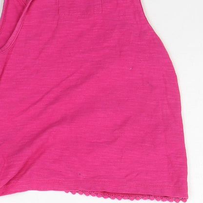 TU Baby Pink   Basic Tank Size 12-18 Months