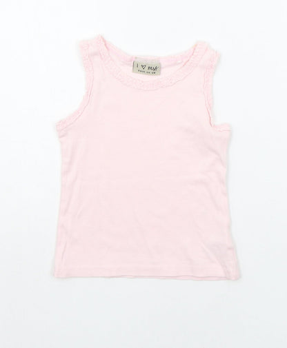 NEXT Girls Pink   Basic Tank Size 12-18 Months