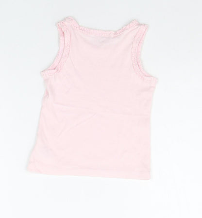 NEXT Girls Pink   Basic Tank Size 12-18 Months