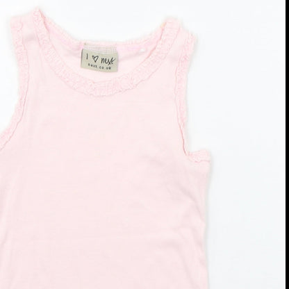 NEXT Girls Pink   Basic Tank Size 12-18 Months